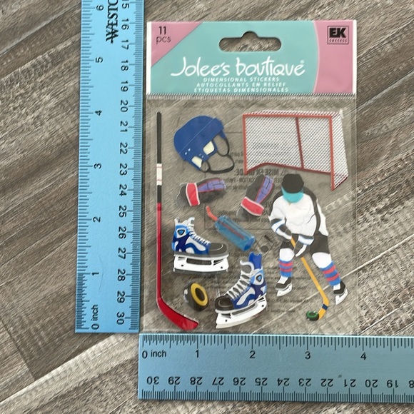 NWT 6 Hockey Themed Sticker Packages - Variety of Sizes and Styles! - Picture 10 of 17